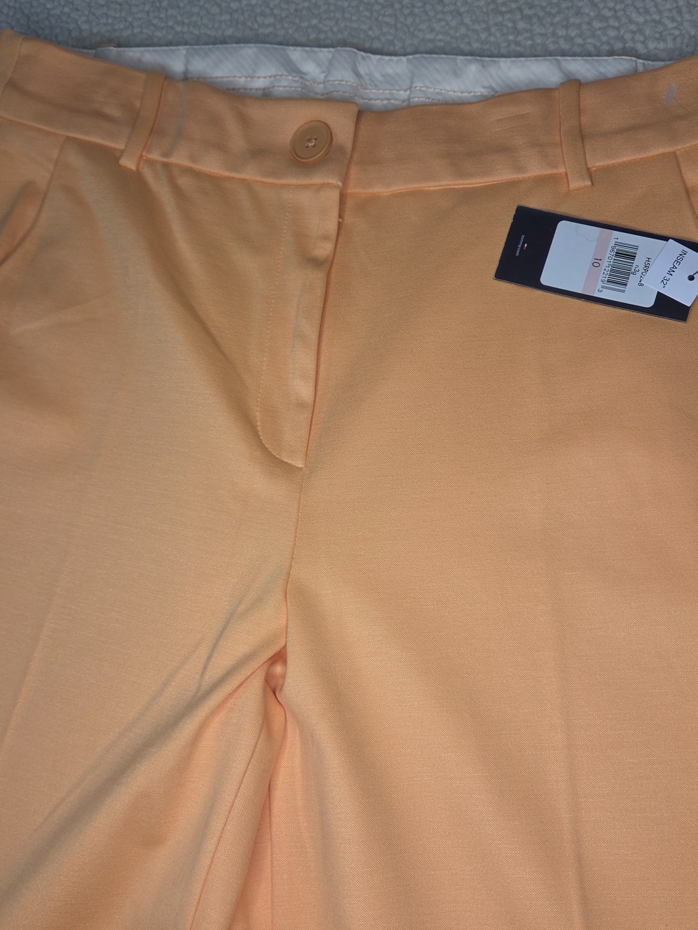 Tommy Hilfiger Wide-Leg Peach Women's Trousers Size 10 NWT - Picture 4 of 10